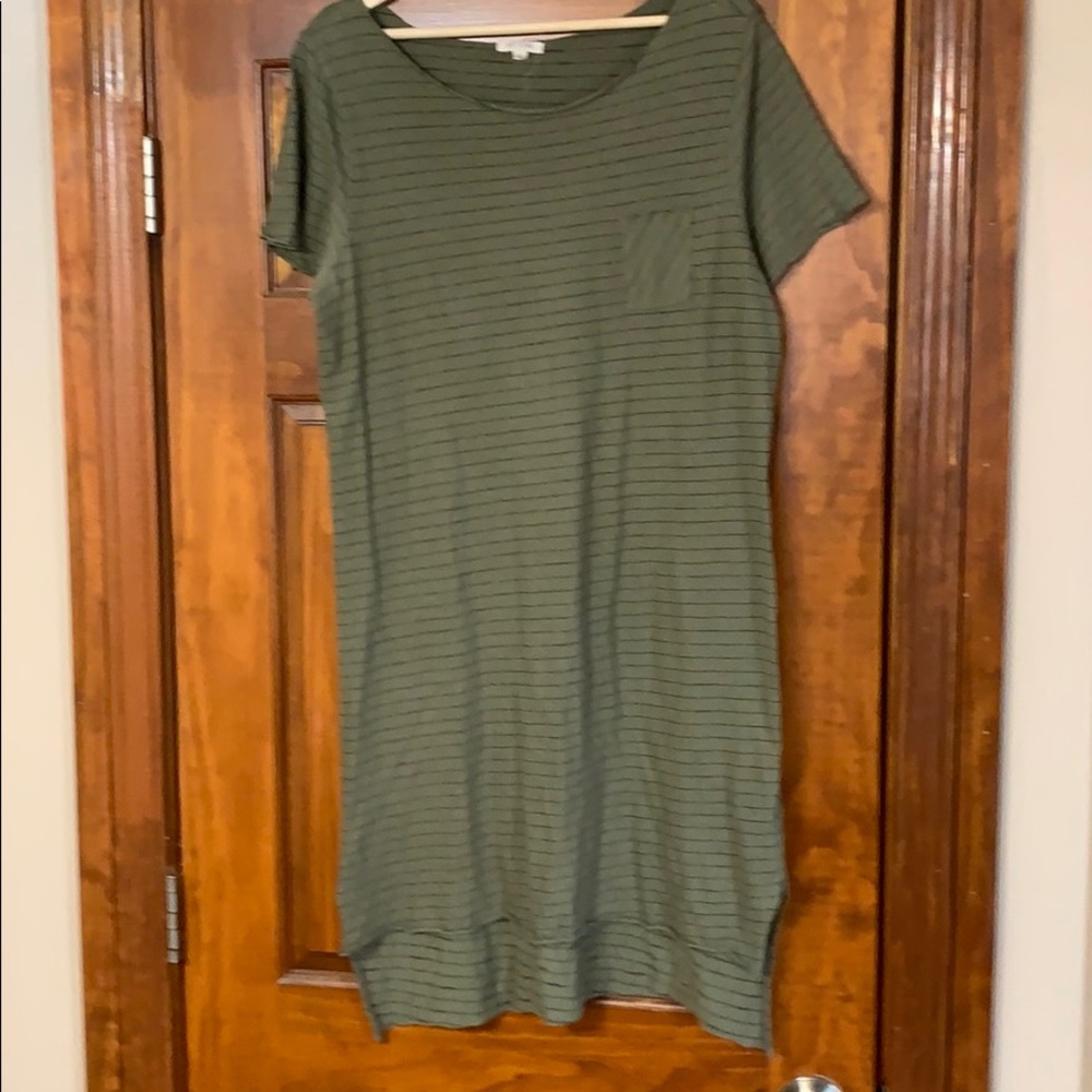 Nation Striped T Shirt Dress